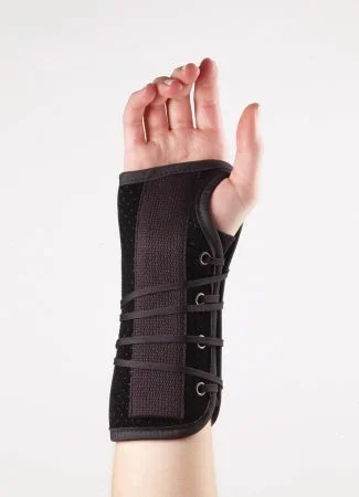 Corflex Lacer Wrist Splint Malleable Aluminum Palmer & Dorsal Stay Suede Left Hand X-Small – 73-7560-000