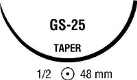 Covidien Polysorb Suture with Needle Absorbable Coated Violet Suture Braided Polyester Size 1 18 Inch Suture 1-Needle 48 mm Length 1/2 Circle Taper Point Needle – CL31MG
