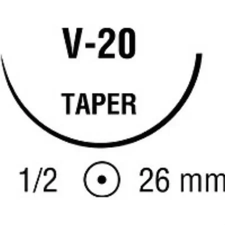 Covidien Suture with Needle Absorbable Uncoated Undyed Suture Plain Gut Size 2-0 30 Inch Suture 1-Needle 26 mm Length 1/2 Circle Taper Point Needle – GG323
