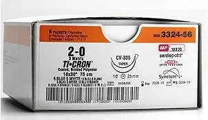 Covidien Ti-Cron Suture without Needle Braided Polyester Nonabsorbable Coated Size 1 18 Inch Suture – 8886300172