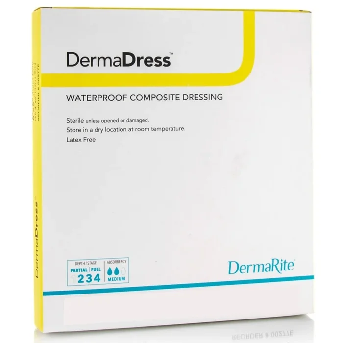 DermaDress Composite Dressing, 4 x 4 Inch