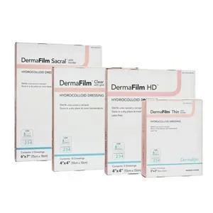 DermaFilm HD Hydrocolloid Dressing 4″ x 4″
