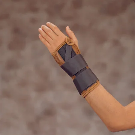 Deroyal Wrist Splint Leatherette Right Hand Small – 5010-02