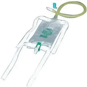 Dispoz-a-Bag Leg Bag with Flip-Flo Valve & 18″ Extension Tubing, 19 oz.