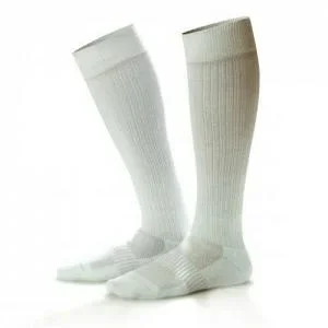 DJO Dr. Comfort Compression Sport Socks Knee High X-Large White Closed Toe – 701245