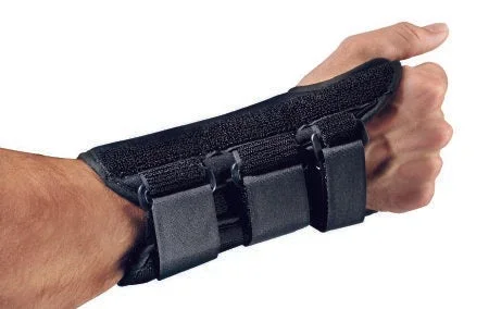DJO Procare Comfortform Wrist Splint PROCARE ComfortFORM Aluminum Stay Foam / Lycra Right Hand Black X-Large – 79-87288