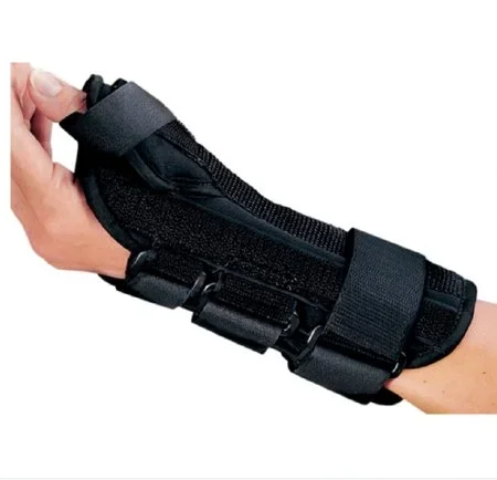 DJO Procare Comfortform Wrist Splint PROCARE ComfortFORM With Abducted Thumb Foam / Lycra Left Hand Black Small – 79-87313