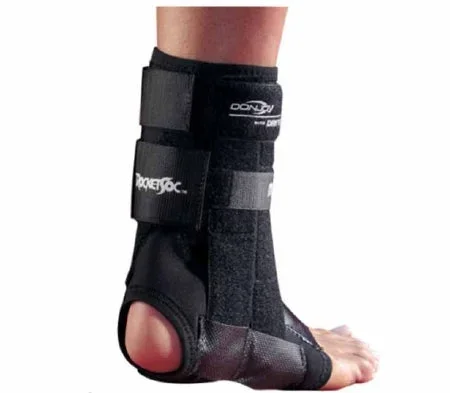 DJO RocketSoc Ankle Brace 2X-Large Pull-On / Hook and Loop Strap Closure Male 14 to 16 Left Ankle – 11-0667-6-06000