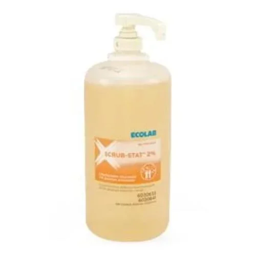 Ecolab Scrub-Stat Scrub Solution 1200 mL Pump Bottle 2% CHG (Chlorhexidine Gluconate) – 6082923