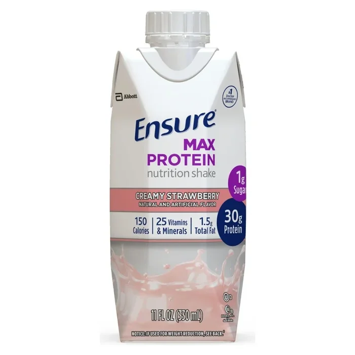 Ensure Max Protein, Creamy Strawberry, Ready-to-Drink, 11 oz.
