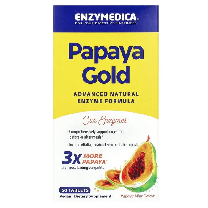 Enzymedica Papaya Gold Tabletas 60ct