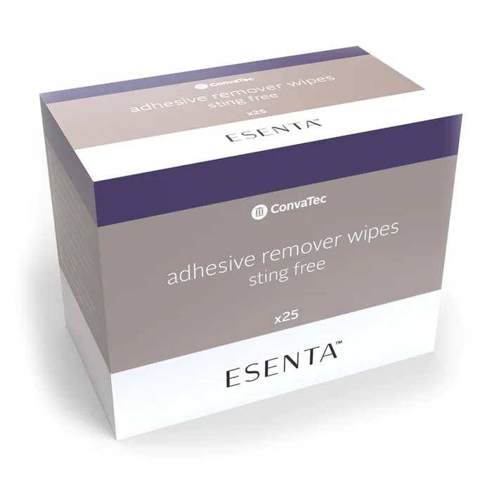 Esenta Sting Free Adhesive Remover Wipe, Box of 25