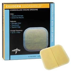 Exuderm OdorShield Hydrocolloid Dressing 4″ x 4″