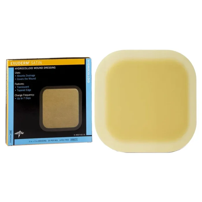 Exuderm® Satin Hydrocolloid Wound Dressing, 2″ x 2″