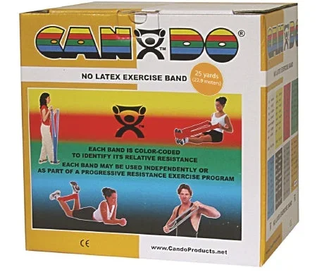 Fabrication Enterprises CanDo Exercise Resistance Band Gold 25 Yard 3X-Heavy Resistance – 1365187