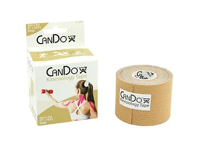 Fabrication Enterprises CanDo Kinesiology Tape Skin Friendly Cotton / Rayon 2 Inch X 16-1/2 Foot Beige NonSterile – 24-4850