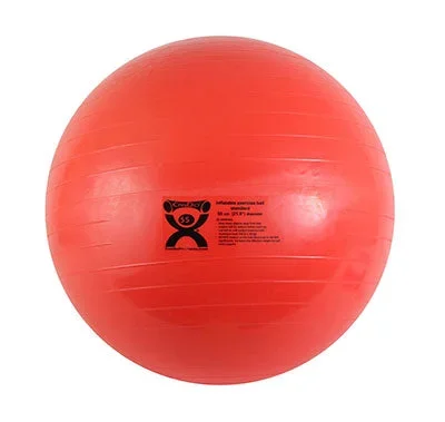 Fabrication Enterprises Inflatable Exercise Ball Cando Abs Red – 30-2072