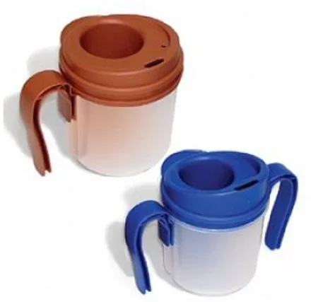 Fabrication Enterprises Provale Nosey Cup ADL Dysphagia Cup 8 oz. Translucent Plastic Reusable – 60-1055
