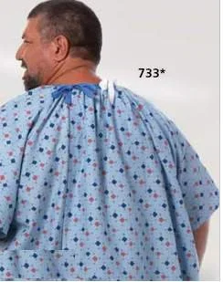 Fashion Seal Uniforms Patient Exam Gown 5X-Large Adult NonSterile Aqua – 734-5XL