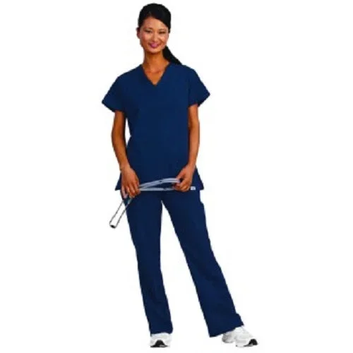 Fashion Seal Uniforms TOP, SCRUB V-NECK TUNIC SIMPLYSOFT NAVY WMNS 2XLG – 7142-2XL