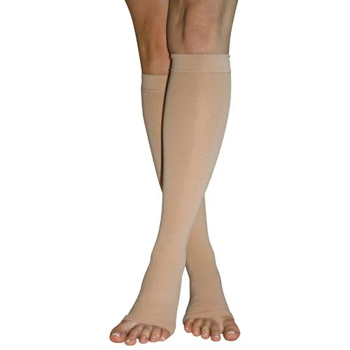 Firm Surg Weight Stkngs Medium 20-30mmHg Below Knee Open Toe
