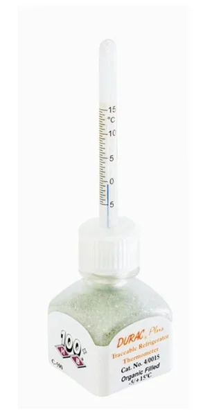 Fisher Scientific Durac Plus Precision Verification Incubator Thermometer Celsius 25° to 45°C Bottle Probe Free-standing Does Not Require Power – 13201586