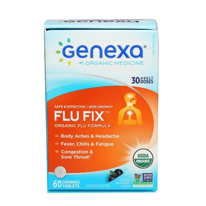 Flu Fix Organic Berry Acai Chewable Tablet