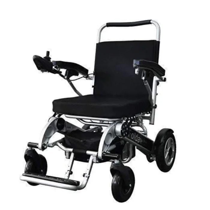 Foldawheel Electric Lightweight Folding Power Chair with Long Range Battery – Only 55 lbs