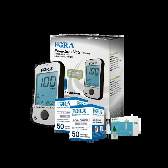 FORA Premium V12 Glucometer Kit