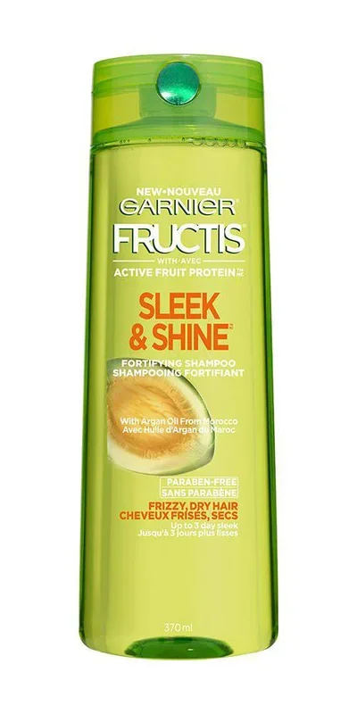 Garnier Fructis, Sleek & Shine Fortifying Shampoo, 370 mL