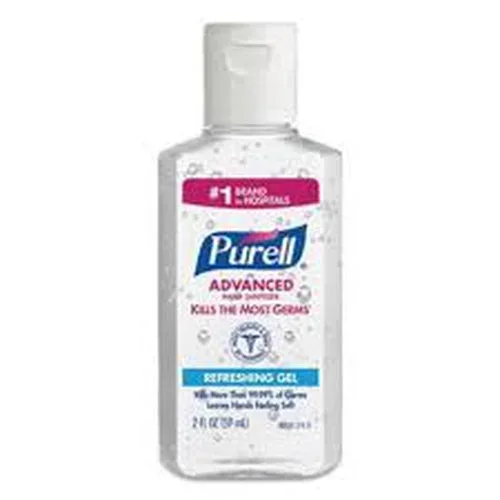 GOJO PURELL Advanced Hand Sanitizer Gel, 2 fl oz Flip-top Cap Bottle