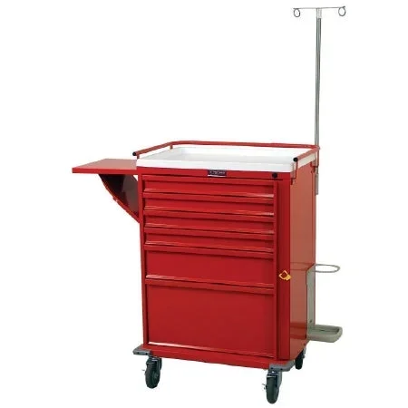 Harloff Crash Cart 6 Drawers Red – V30-6EMG