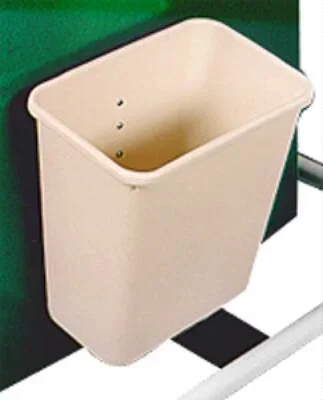 Harloff Trash Can 8 Quart Rectangular Beige Plastic Open Top – 680408