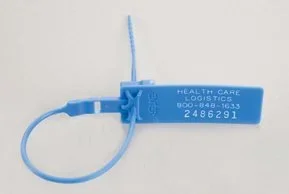 Health Care Logistics Health Care Logistics Secure-Pull Breakable Seal Consecutively Numbered Blue Polypropylene 9-1/2 Inch – 7908-10