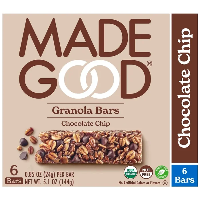 Hecho de buena granola barras de chocolate con chocolate 6ct