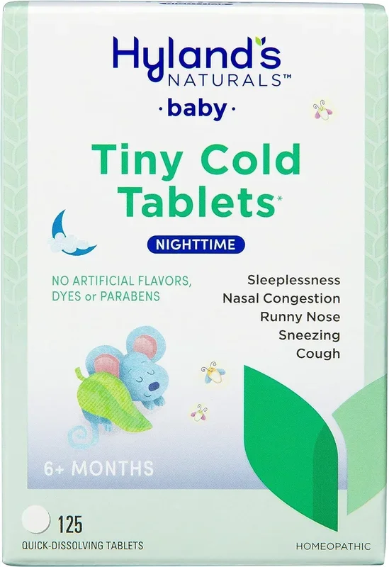 Hyland’s Baby Nighttime Tiny Cold Tablets, 125 ct