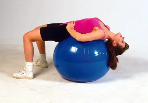 Inflatable PT Ball- 18in 45 Cm- Yellow