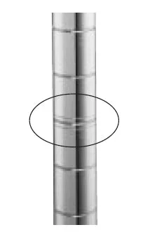 Intermetro Industries Site-Select Post 86-5/8 Inch H, 5 Lbs, Chrome – 86P