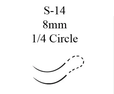 J & J Healthcare Systems Perma-Hand Suture with Needle Nonabsorbable Coated Black Suture Braided Silk Size 6-0 18 Inch Suture Double-Armed 8 mm Length 1/4 Circle Spatula Needle – 1780G
