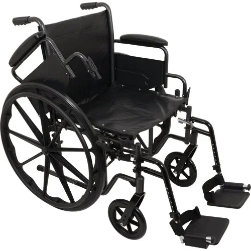 K2 Wheelchair 20 x16 Removbl Desk Arms Swing Away Footrests