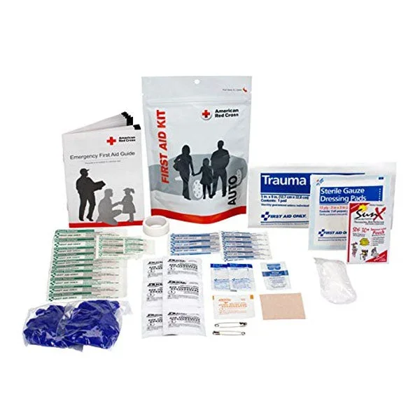 Kit Zip-N-Go Auto First Aid Kit, Red Cross