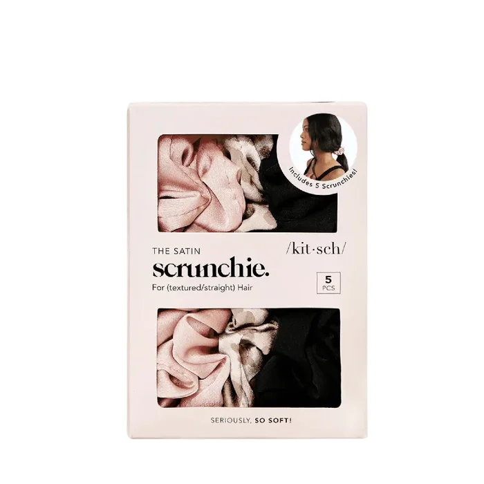 kitsch Assorted Satin Scrunchies (5 pieces) #10087437