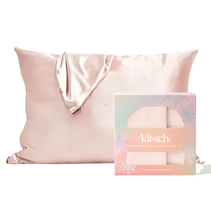 kitsch Holiday Blush Standard Satin Pillowcase (2 piece) #10088565