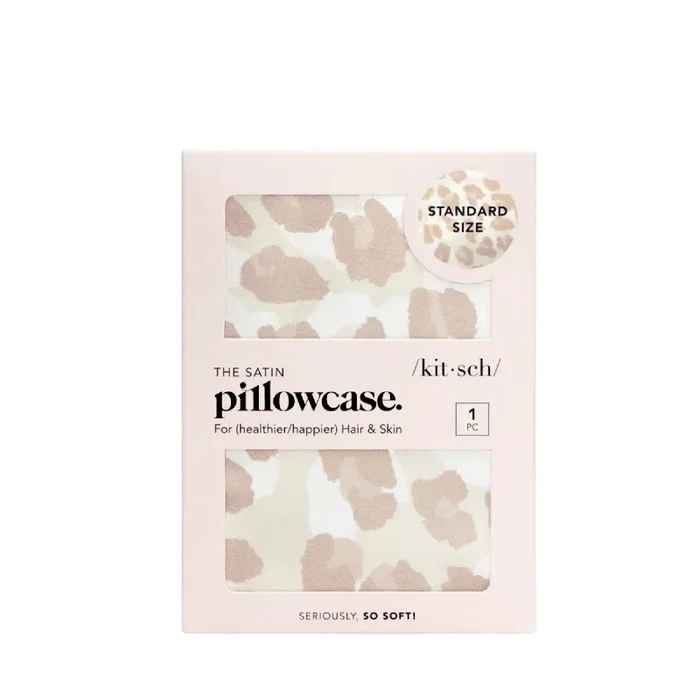 kitsch Leopard Satin Pillowcase #10087432