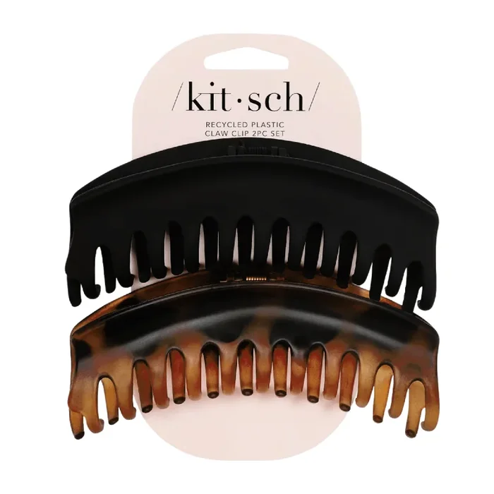 kitsch Recycled Plastic Large Dome Claw Clips Set (2 pieces) #10087440