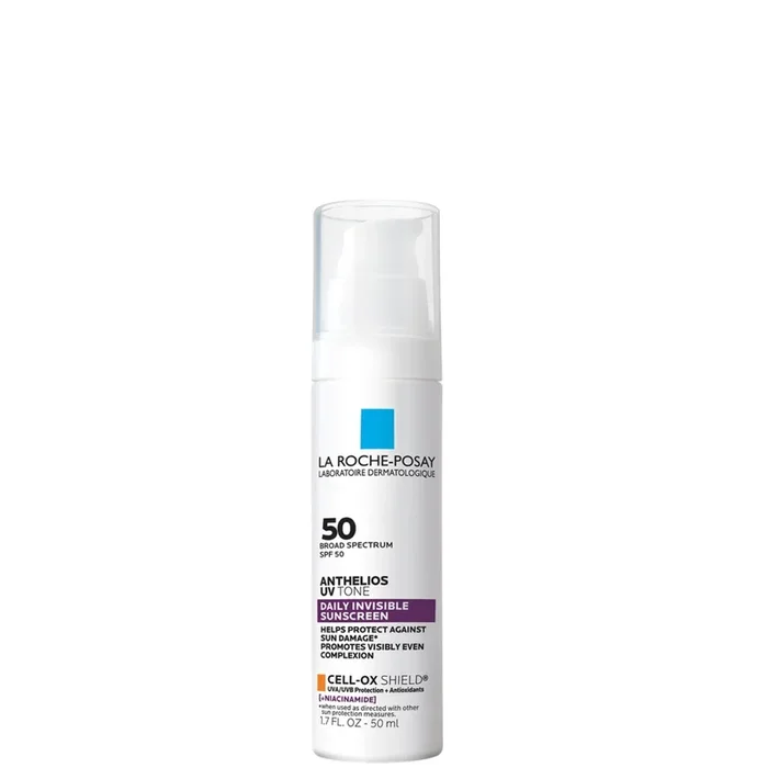 La Roche-Posay Anthelios UV Tone Daily Invisible Sunscreen, SPF 50 with Niacinamide 1.7oz