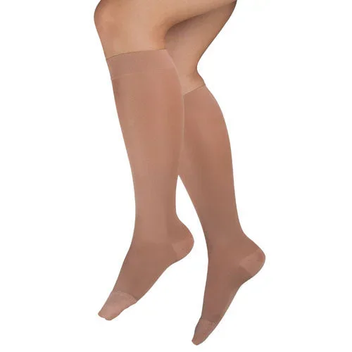 Ladies’ Sheer Mild Support Sm 15-20 mmHg Knee Highs Beige