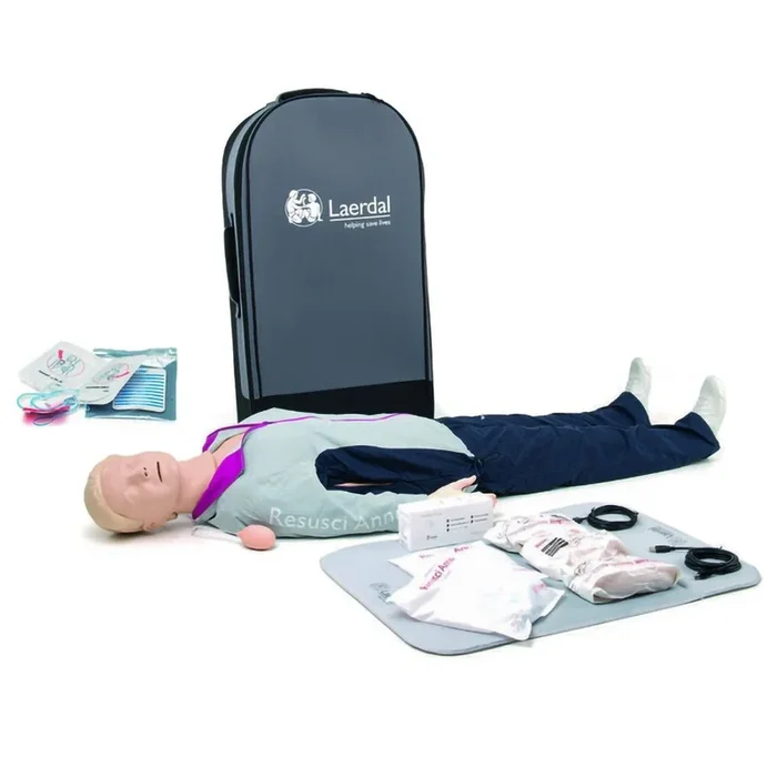 Laerdal Resusci Anne QCPR AED Full Body w/Trolley Case – Rechargeable