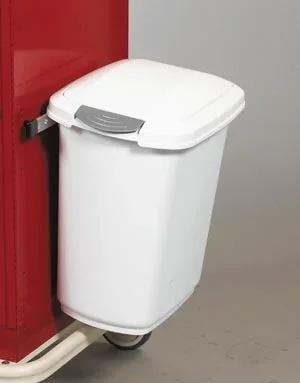 Lakeside Manufacturing Lakeside Trash Can 28 Quart Rectangular White Plastic Manual – LWC-2