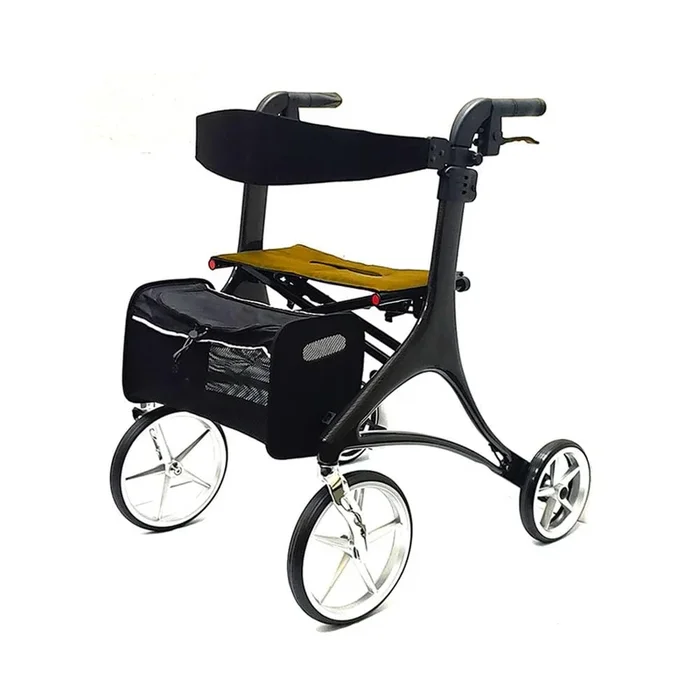 Lifestyle Mobility Aids OPUS Euro-Style Rollator – Carbon Fiber Frame